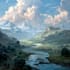 do fantasy background and landscape