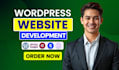 do wordpress website development, wordpress design, redesign, build website