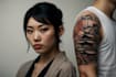 create a japanese style tattoo art