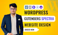 do website development, redesign or clone wordpress gutenberg website