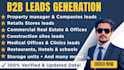 provide commercial properties leads, construction site, b2b leads and more