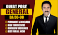 do guest posting services, high da premium guest post backlinks on general blogs