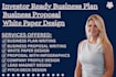 white paper business proposal with infographics design