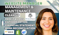 do website maintenance on wordpress shopify wix site manager