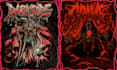 create illustration metal art, horror, dark art illustration