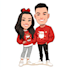 draw christmas cartoon caricature