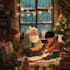 draw unique christmas illustration