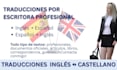 translate between english and spanish as a professional writer