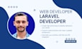 build a custom website from scratch using laravel and core js