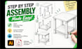 draw step by step illustrations, line art, patent drawings, instruction manual