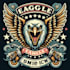 design high quality eagle mascot logo with t shirt design