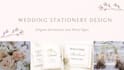 design an elegant wedding stationery and party signs bundle