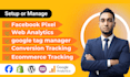 setup facebook pixel conversion tracking google analytics ecommerce tracking GTM