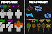 model roblox ugc items, game assets, accessories, weapons, custom item, 3d model