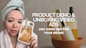 create female ugc demo videos for your product