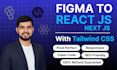 professionally convert figma to next js with tailwind CSS