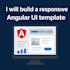 create HTML template , CSS styling and bug fix