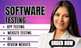 qa test and review website , ios app and android app