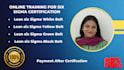 help in lean six sigma certifications