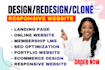 design redesign jimdo website, clone, duplicate, transfer any website to jimdo