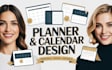 design custom printable and digital planner, journal, monthly or yearly calendar