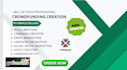 setup crowdfunding campaign account fundraising projects