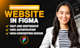do figma website design, website ui ux design, ui ux design