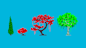 make pixel trees and environments