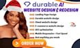 design durable ai 10web website weebly webwave website durable website 10web