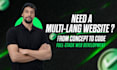 build a custom website as a full stack developer arabic french english