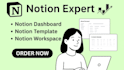build custom notion template, dashboard, workspace with notion consultation
