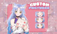 design pngtuber model or customized pngtuber character