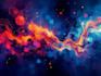 create modern abstract digital art paintings