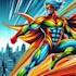 create superhero cartoon character