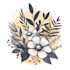 do boho hand drawn botanical minimalist logo design