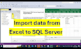 import, upload or fix excel and csv data in sql server and oracle database