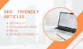 create high quality articles that are fully SEO friendly