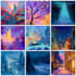 draw greeting, christmas, birthday card, postcard