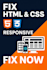 design responsive HTML CSS website or fix frontend issues