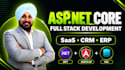 develop asp dot net core saas CRM erp web applications