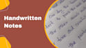 write handwritten notes and letters