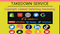 remove infringing, defaming, negative, harassing, leaked, copyright, post, dmca