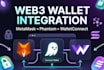 integrate web3 wallets like metamask, phantom, and walletconnect to your website