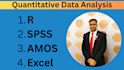 do quantitative data analysis using spss, amos, r