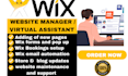 be your virtual assistant for wix website wix store design and shopify tasks va