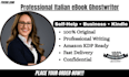 write your italian book and ebook self help ebook italian ghostwriter kdp