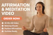 create 30 min affirmation, meditation video for your youtube channel
