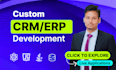 develop custom CRM web portal saas erp websites webapps