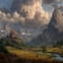 create fantasy landscape art