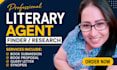 submit your book to active literary agents, write query letter and book proposal